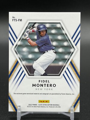 2022 Elite Extra Edition Future Threads Auto Relic #FTS-FM Fidel