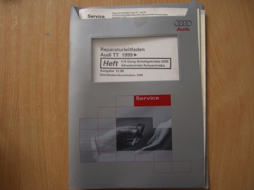 Audi TT Reparaturleitfaden 5/6 Gang Schaltgetriebe 02M Allradantrieb/Achsantrieb