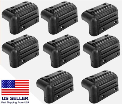 Audio2000'S ACC5904X8 8-Pack PA/DJ Stackable ABS Plastic Cabinet Corners - New