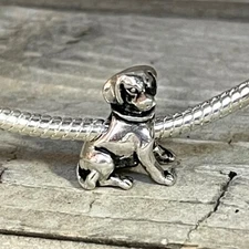 Labrador Dog Puppy New Silver European Charm Bead fit for bracelet