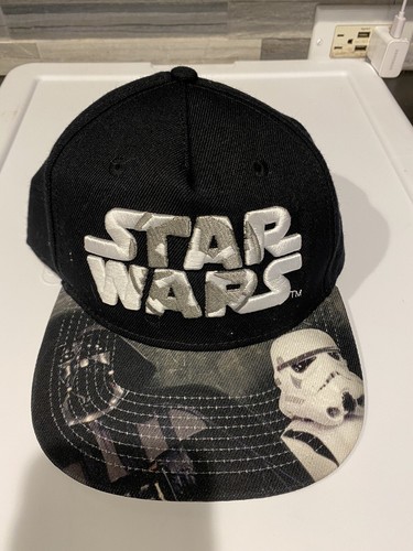 Black Graphic Star Wars Flat Bill 