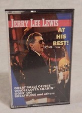 Jerry Lee Lewis At His Best Cassette 1988 Drinking Wine Spo-Dee-O-Dee