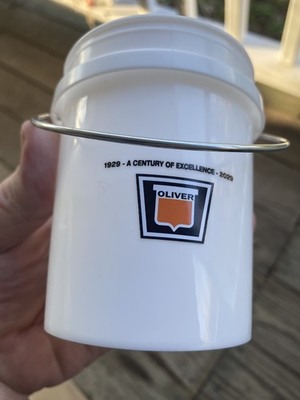 #ad #ad “OLIVER” Keystone Mini Bucket Minature Tractor Oliver Farm Machinery $45.00