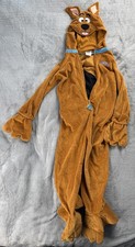 Scooby-Doo Kids Costume One-Piece Pajamas Size 5-6T Zip Up