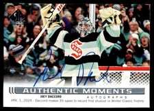 2024-25 SP Authentic Moments Autographs Joey Daccord Auto #AM-JD