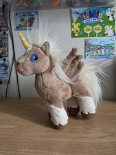 Neopets Brown Uni Plush 2004 Alaricorn Pegasus Unicorn Horse 7 Tan Limited Too