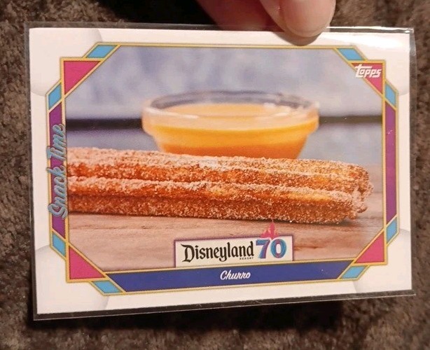2025 Topps Disneyland 70th anniversary Card #104- Churro, Food
