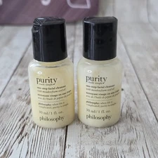 Set Of Two Philosophy 3-in-1 Purity Made Simple Facial Cleanser 1 oz mini