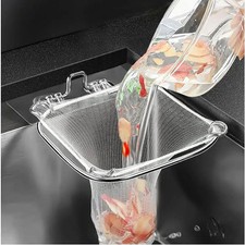 Kitchen Sink Filter Screen Stainless Steel Hanging Screen Drain Rack Vegetable W