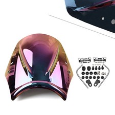 Motorcycle Universal Windshield Wind Screen Deflector Wind Shield Dark-Iridium