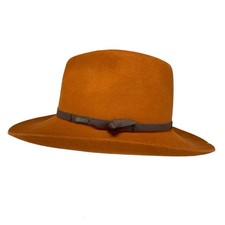 Outback Trading Wool Tassy Crusher Cowboy Felt Hat SM Water Fade Resistant UPF50