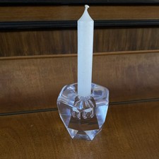 Vintage glass candle holder