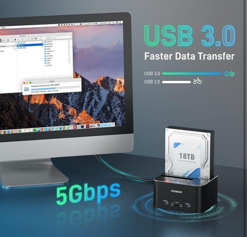 fideco sata/ide auf usb 3.0 adapter - Bild 2 von 7