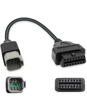 6Pin to 16Pin Motorcycle 6 Pin OBD Diagnostic Cable Adapter, CAN OBD2 OBDII