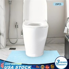 60 60cm U-Shape Toilet Mats Non-Woven Fabric Waterproof Floor Urine Covers Clean