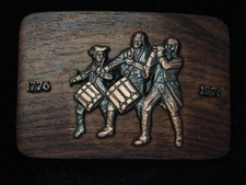 QL17136 VINTAGE 1976  SPIRIT OF '76  BICENTENNIAL BELT BUCKLE