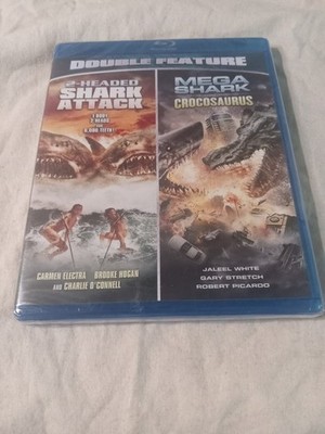 2-Headed Shark Attack/Mega Shark Versus Crocosaurus (Blu-ray, 2013) New SEALED