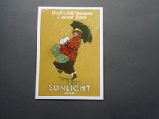 ADVERTISING CARD:  SUNLIGHT SOAP - PRINTED - UNPOSTED
