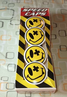 Wicked Wheels Speed Caps By Hyper Wheels Smiley Face Design 