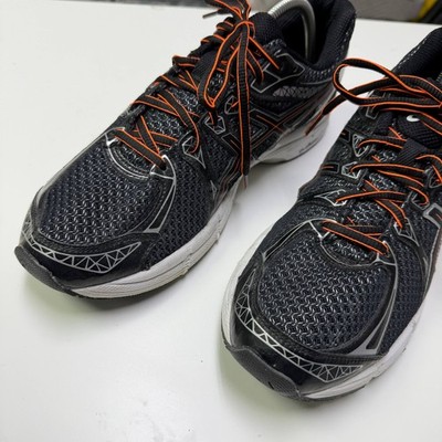 ASICS Gel-Exalt 2 Men's Size 11 Running Shoes Black Silver Orange