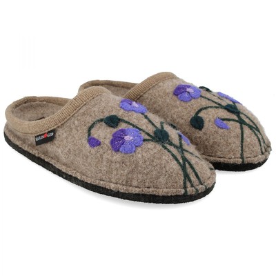 HAFLINGER Women's Viola Slipper Beige - 313102-46, Beige