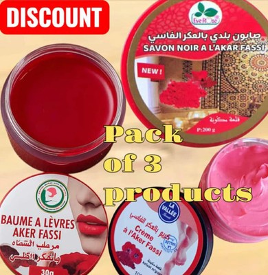 Moroccan Aker Fassi Beauty Set   Pack of 3 Products