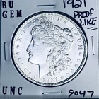 1921 BU GEM MORGAN SILVER DOLLAR UNC MS+++ U.S. MINT RARE COIN 9047