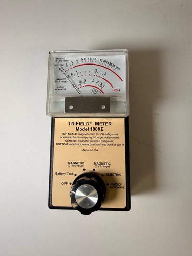 TriField Meter Model 100XE EMF Gauss Electric RF Microwave Detector