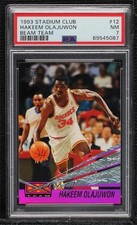 1993-94 Topps Stadium Club Beam Team Hakeem Olajuwon #12 PSA 7 HOF 02v3