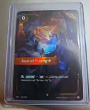 Riftbound: League Gear - SEAL OF STRENGTH Overnumbered SFD 231/221 - NM — live eBay listing