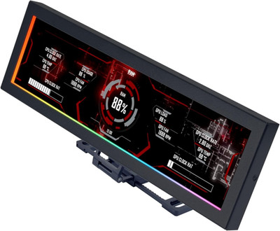 Lian Li 8.8'' PC Display Universal - ARGB USB Screen Temp Monitor US88 V1 Black