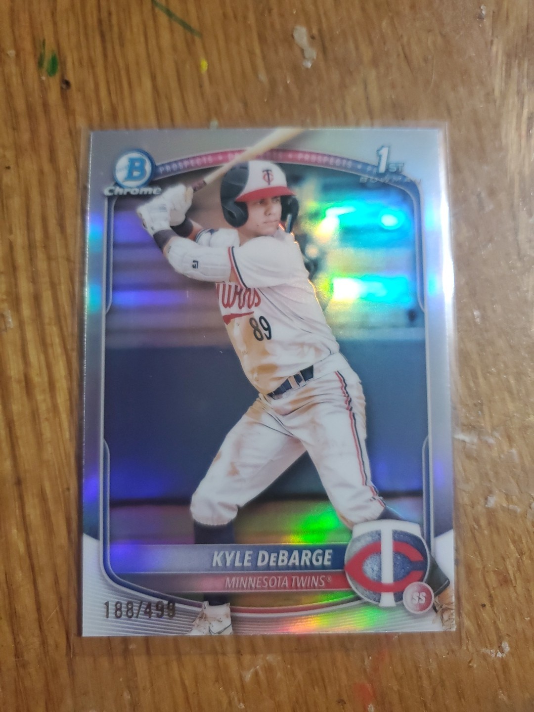 2025 Bowman Kyle DeBarge Chrome Prospect Refractor 188/499 #BCP-139