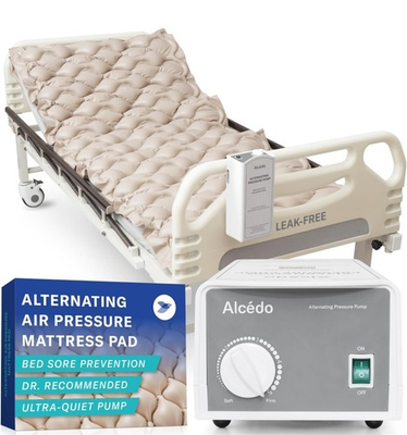 #ad Alcedo Alternating Air Pressure Mattress Pad 75”x35” Waterproof Ultra Quiet $47.99