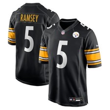 Pittsburgh Steelers Jalen Ramsey #5 Nike Black 2025 Official NFL Game Jersey