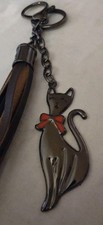 Cute Cat Car KeyChain Pendant Charm for Handbag backpack Leather