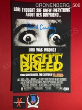 David Cronenberg autographed signed Nightbreed 11x17 photo Beckett COA horror