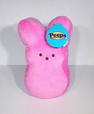 NEW PEEPS Marshmallow Bunny Peep Easter Pink Plush Stuffed Animal Toy 10  NWT