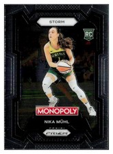 Nika Muhl 2024 Panini Prizm Rookie RC Monopoly WNBA #4 Seattle Storm