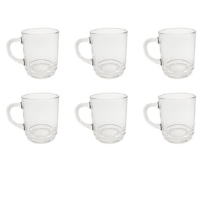 6x Bormioli Rocco Tasse Glas Boston Tee Kaffee Glühwein Teetasse Bar 0,2l