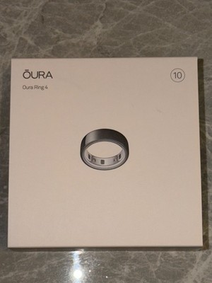 Oura Ring Gen 4 Health & Fitness Smart Ring Schwarz Größe 10 Neu Versiegelt