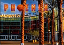 Postcard AZ Phoenix US Airways Center Suns Mercury NBA WNBA Rattlers CF12