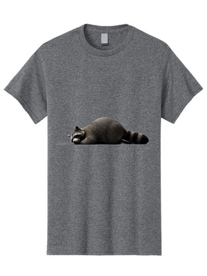 Raccoon-3 Mens Graphic Tee, 100% Cotton, Casual Summer Wear