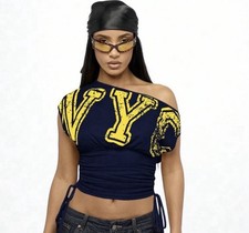 One Shoulder Crop Top