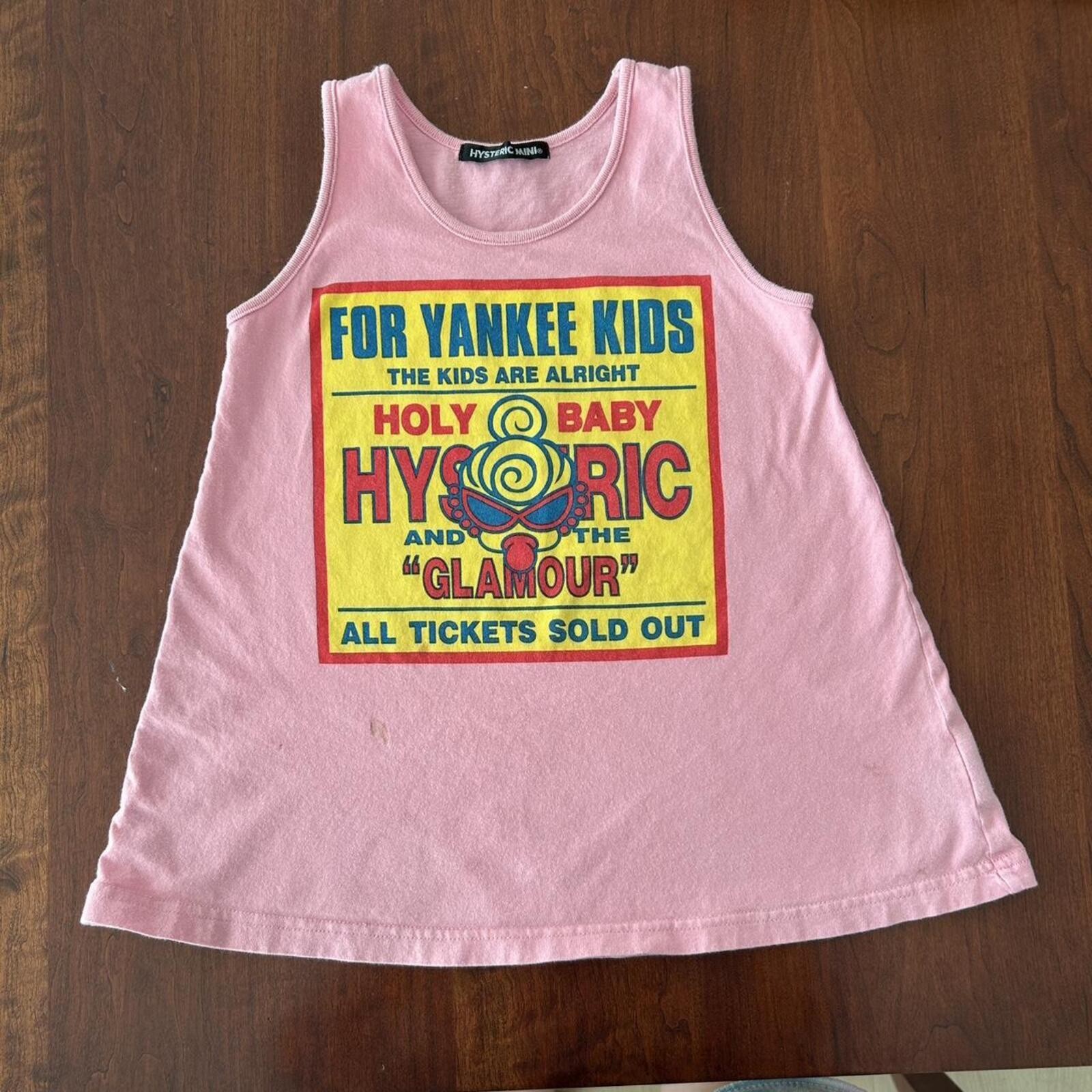 Hysteric glamour for yankee kids pink tank top
