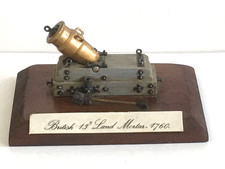 UNKNOWN MAKE. BRITISH 13 inch LAND MORTAR, 1760. METAL ARTILLERY PIECE ..