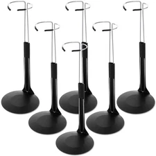 6 Pcs Adjustable Doll Stands for 12 Inch to 18 Inch Dolls Display Stand with ...