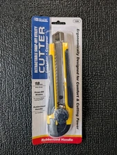 BAZIC Retractable Snap Off Utility Steel Top Multipurpose CUTTER  KNIFE 