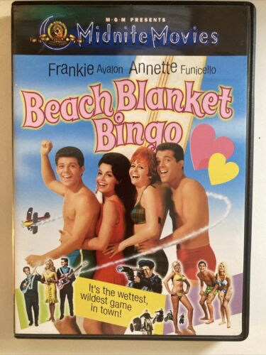 Stranddecke Bingo (DVD, 2001) Frankie Avalon Annette Funicello kostenloser Versand