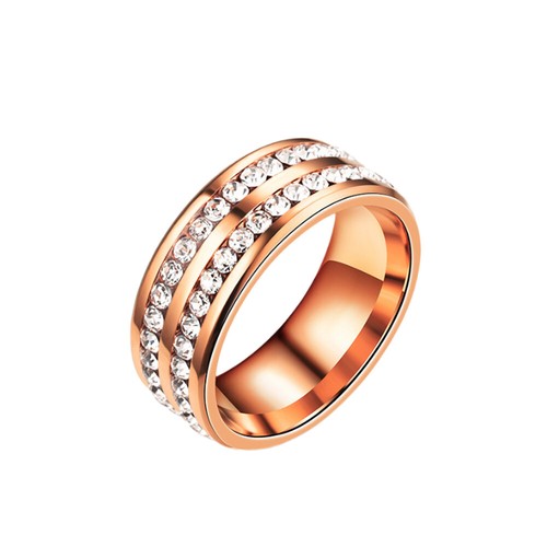 Men Women CZ Couple Stainless Steel Wedding Rings Titanium Engagement Band 6-12. - Picture 29 of 29