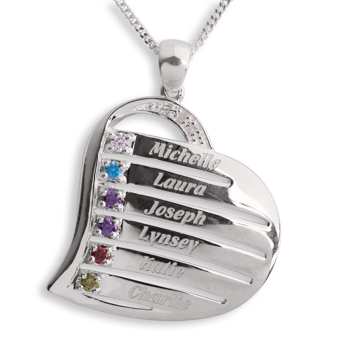 Personalised necklace online 6 names